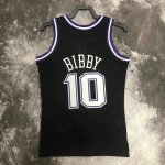 NBA 10 Mike Bibby Sacramento Kings Maillot Retro noir imprimé